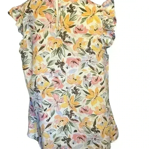 Unbranded Women's Ruffle Sleeve Floral Tank Top. - Picture 8 of 9